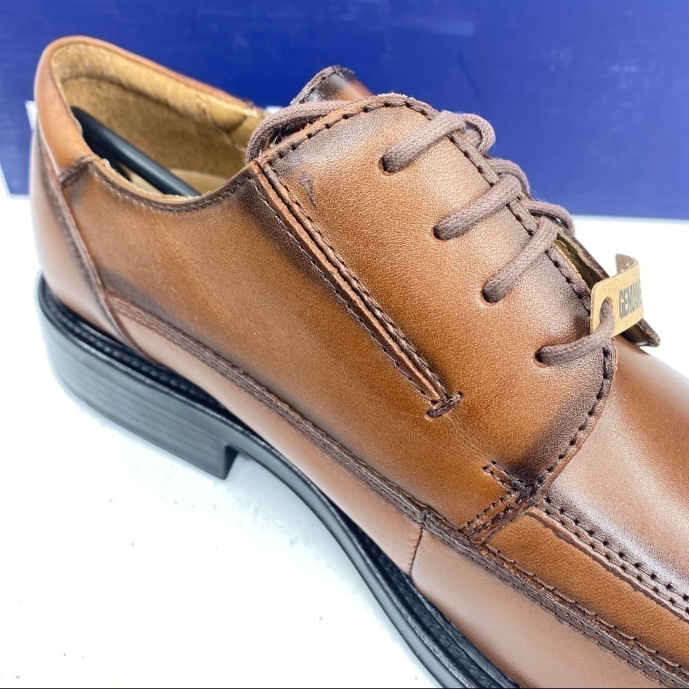 DOCKERS Perspective Tan Leather Lace Up Shoes - Picture 8 of 13